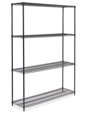 Black Wire Shelving Unit - 60 x 18 x 86" H-2424-86