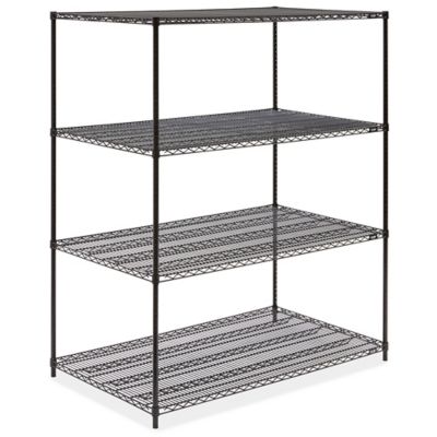 Black Wire Shelving Unit - 60 x 36 x 72" H-2427-72