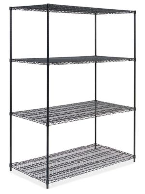 Black Wire Shelving Unit - 60 x 36 x 86" H-2427-86