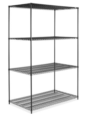 Black Wire Shelving Unit - 60 x 36 x 96" H-2427-96