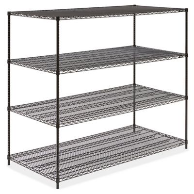 Black Wire Shelving Unit - 72 x 36 x 63" H-2428-63