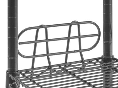Wire Shelf Ledge - 12 x 4", Black H-2429BL