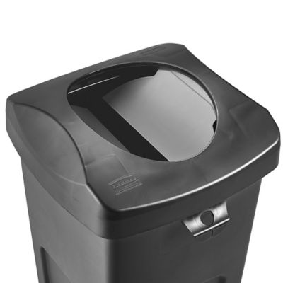 Stretch Fabric Trash Can Covers - 44-55 Gallon, Black S-22323 - Uline