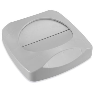Lid for Rubbermaid&amp;reg; Hands-Free Trash Cans - 16 x 16 x 4&quot;, Gray