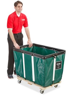 Vinyl Basket Truck - 10 Bushel, Green H-2446G