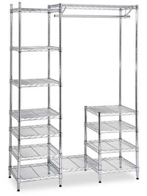 Garment Storage Center with Shelves - 52 x 18 x 72" H-2449