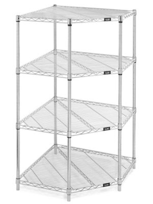 Wire Corner Shelving - 30 x 30 x 54" H-2452