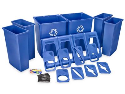 90L Recycle Bin Station with Frame — Pioneer Plastics