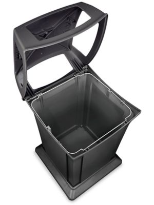 Rubbermaid® Ranger® Trash Can - 45 Gallon, 4-Way, Black H-2459BL