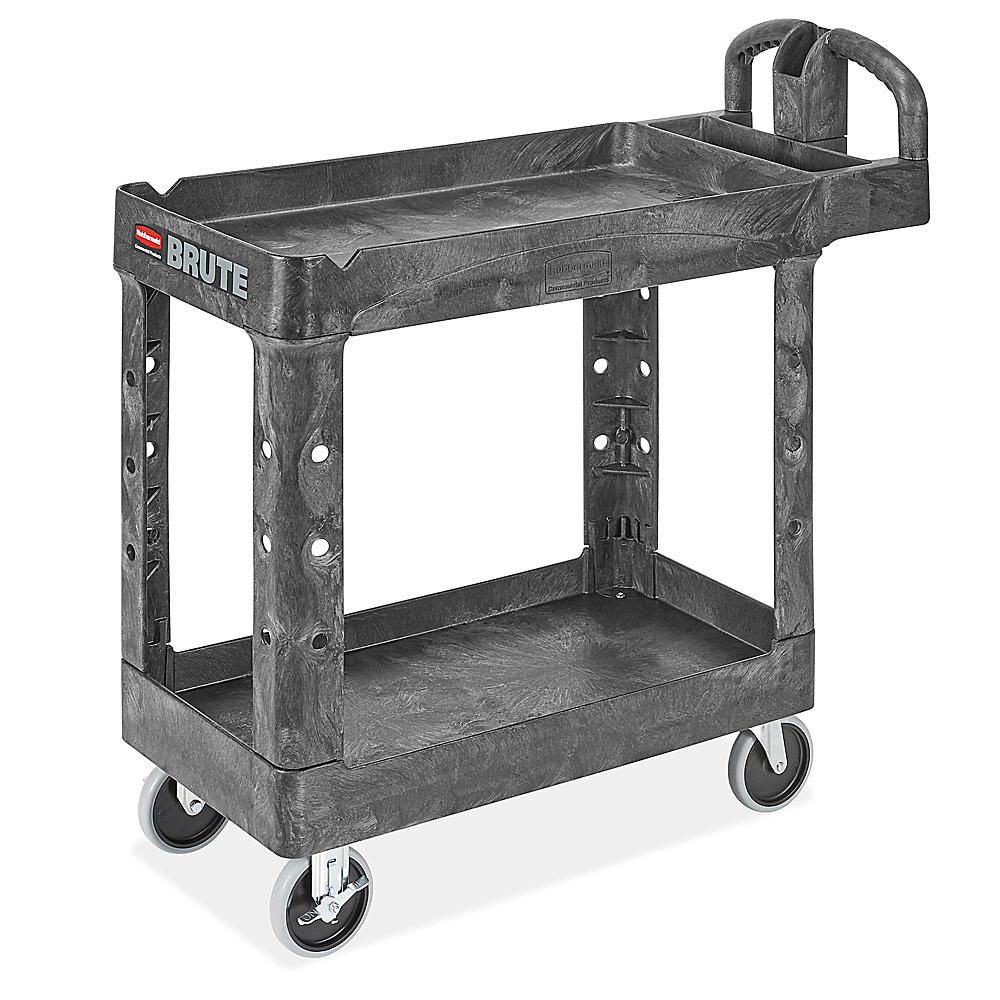 Rubbermaid® Utility Cart - 39 x 17 x 33, Black H-2470BL - Uline