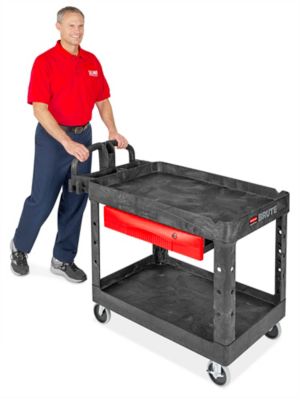 Rubbermaid® Flat Shelf Cart - 44 x 25 x 33 H-2483 - Uline