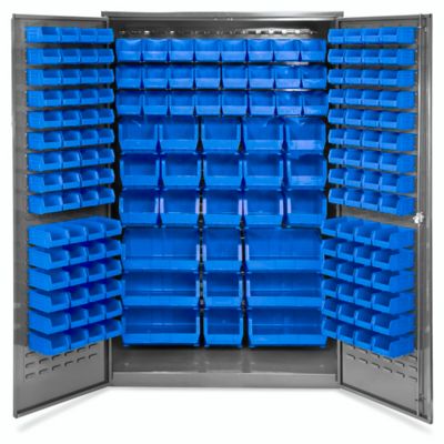  Bin Storage Cabinet - 48 x 24 x 78", 168 Bins