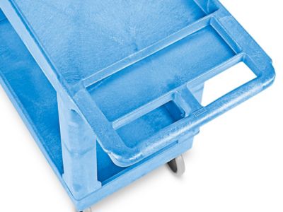Uline Utility Cart - Narrow, 40 x 18 x 33, Blue