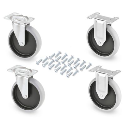 Non-Marking Rubber Casters - Set of 4 H-2503caskit