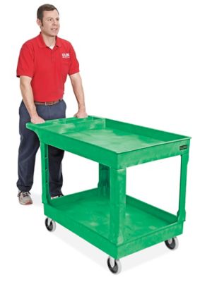 Calorful 34'' H x 25'' W Utility Cart with Wheels