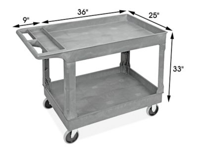 Uline Utility Cart - 45 x 25 x 33, Gray