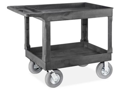  Uline Utility Cart with Pneumatic Wheels - 45 x 25 x 37"