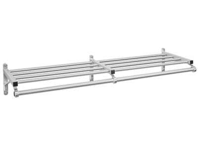 StyleWell 27-inch Wall-Mounted Rail Coat Rack in White with 5