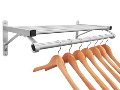 Commercial coat rack online with shelf