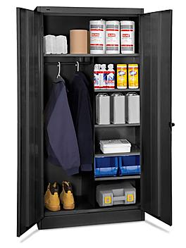 Supply Cabinet - 36 x 18 x 72", Black H-2533BL