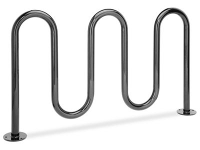 5-Loop Wave Style Bike Rack - 7 Bike Capacity