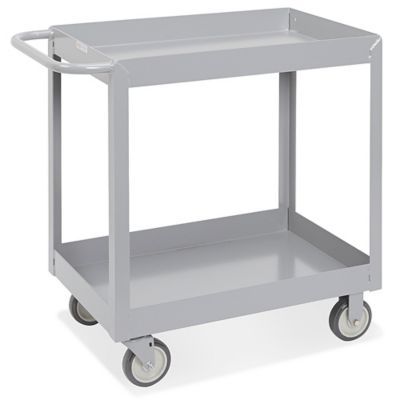 Black Heavy-Duty Wire Cart - 36 x 18 x 41 - ULINE Canada - H-6785