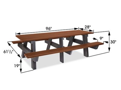 What is the Standard Size of a Picnic Table?