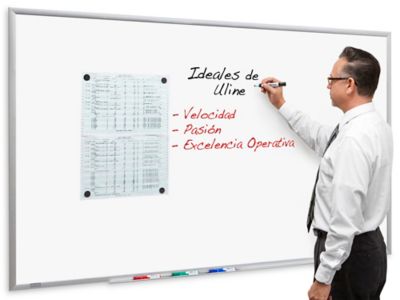 Pizarrón Blanco de Porcelana Magnética - 6 x 4' H-2568