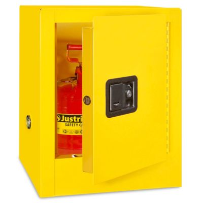  Flammable Storage Cabinet - Countertop, Self-Closing Doors, 4 Gallon