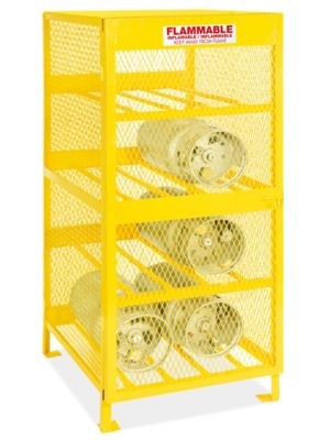 Horizontal Gas Cylinder Cabinet - Assembled, 8 Cylinder Capacity H-2572