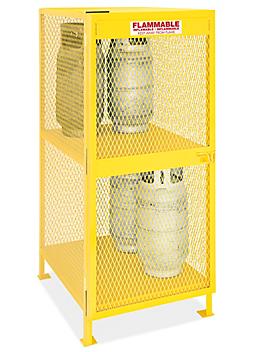Vertical Gas Cylinder Cabinet - Assembled, 8 Cylinder Capacity H-2574