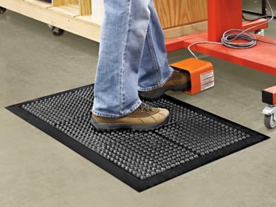 Bubble Anti-Fatigue-Mats - 2 x 3', Black H-2579