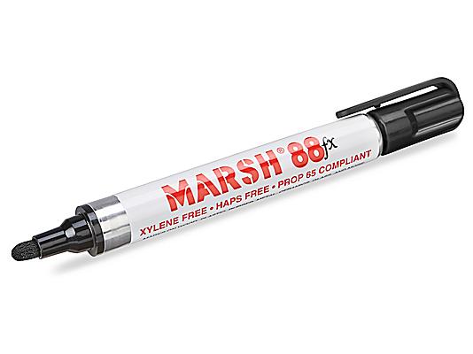 Marsh® Paint Markers - Black H-257BL - Uline