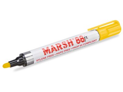 Marsh® Paint Markers - Yellow H-257Y - Uline