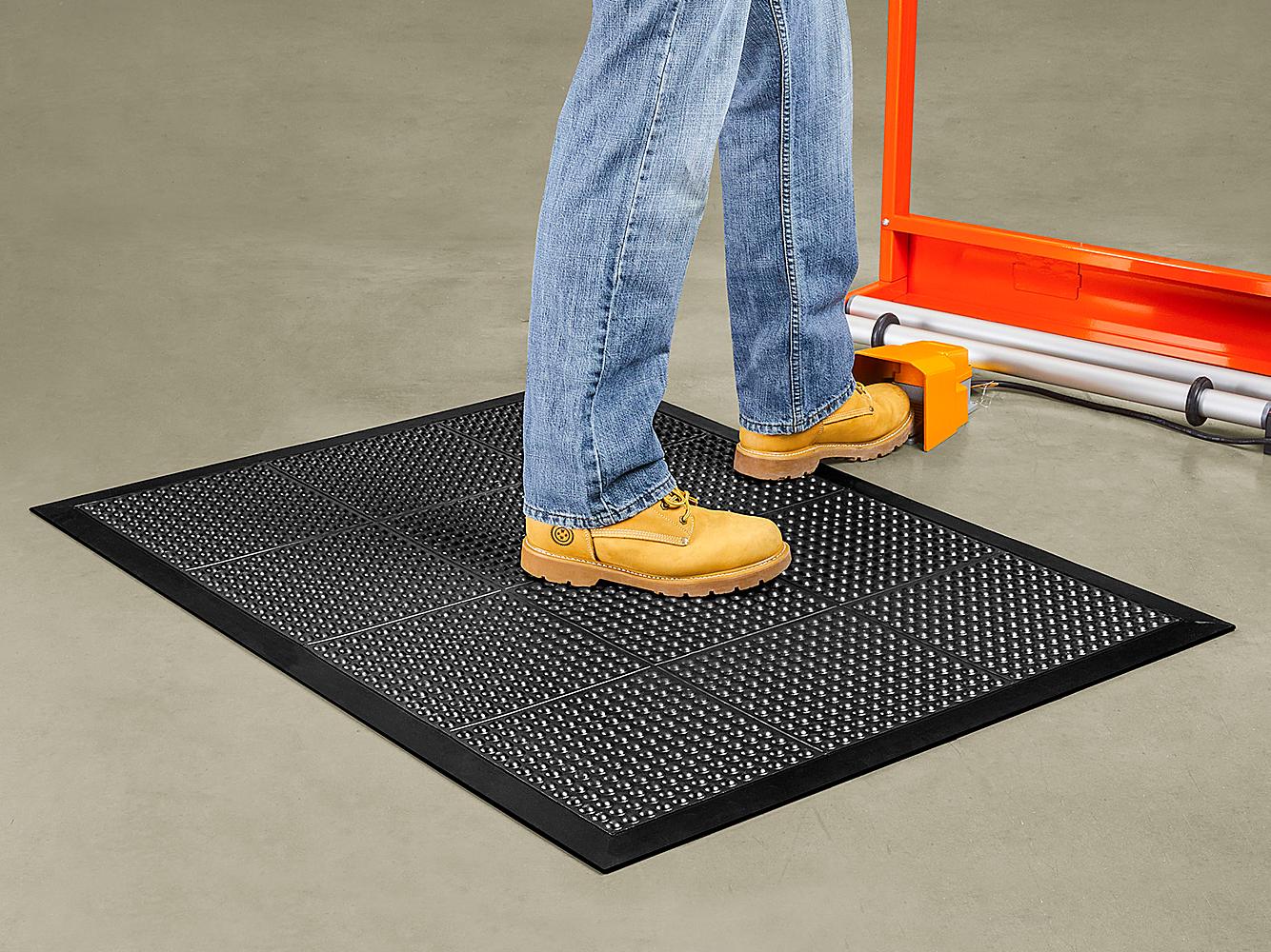 Anti-Fatigue Mat With Bevelled Safety Edging Air-Bubble 