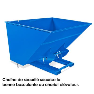 Benne basculante en acier robuste – 3 vg³ – H-2642