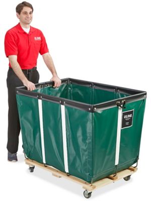 Vinyl Basket Truck - 18 Bushel, Green H-2647G