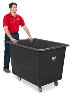 Poly Box Truck - 18 Bushel, Black H-2649BL - ULINE