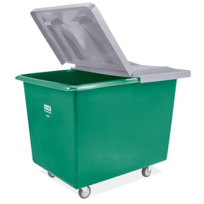 Poly Box Truck - 18 Bushel, Green H-2649G - ULINE