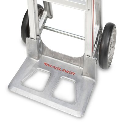 Magliner HMK111AA1 aluminum Hand Truck, impugnatura orizzontale, 35,6 cm x 7 – 1/5,1 cm in alluminio pressofuso naso piatto, capacità 226,8 kilogram