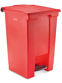 Rubbermaid&reg; Step-On Trash Can - 12 Gallon, Red H-2668R