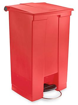 Rubbermaid&reg; Step-On Trash Can - 23 Gallon, Red H-2670R
