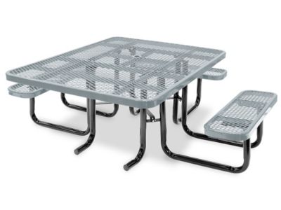 46 Square Expanded Metal Portable Table