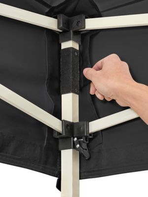 Steel Frame Canopy - 10 x 10', Black H-2674BL - Uline
