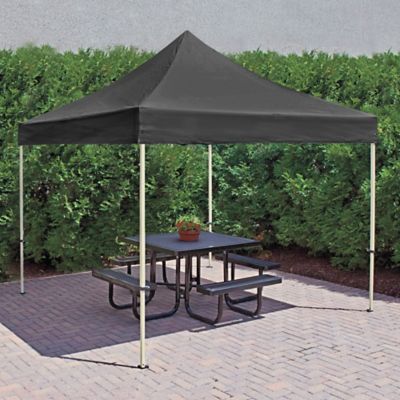 Steel Frame Canopy - 10 x 10', Black H-2674BL - Uline