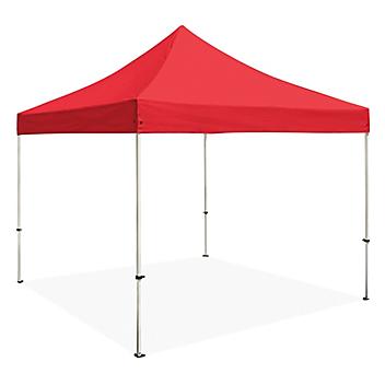 Steel Frame Canopy - 10 x 10', Red H-2674R