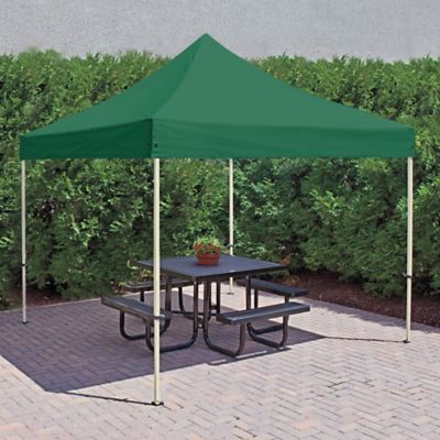 Aluminum Frame Canopy 10 x 10 Green H 2675G Uline