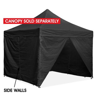 Side Walls for Instant Canopy 10 x 10 Solid Black