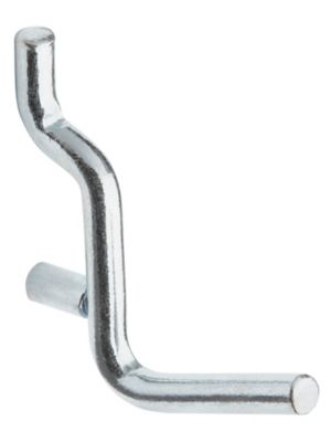 Functionaire Locking Pegboard Hooks, 1 1/2 in. L, PK25 25-FH2-2