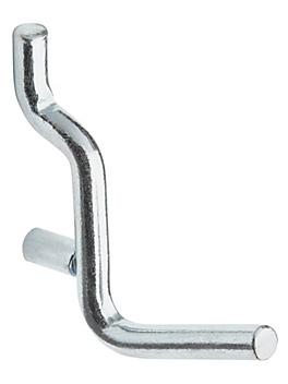 Angled L-Hooks for Pegboard - 1 1/2", Zinc-Plated H-2693